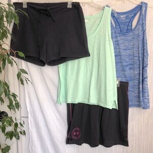 GAP OLD NAVY UNDER ARMOUR GAP all size LG tank tops & shorts activewear workout